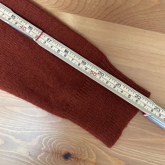 Banana Republic Crew Neck Long Sleeve Knit Sweater Rust Orange Preppy Women's M - Picture 8 of 8